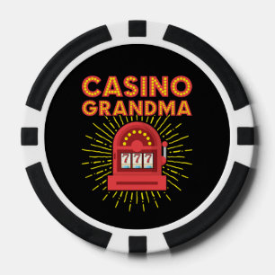 Casino Grandma Gambling Granny Poker Chips