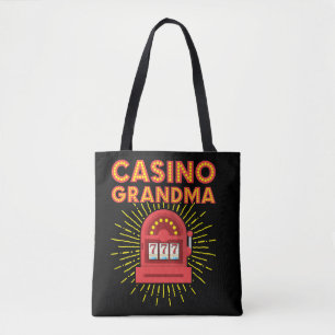 Casino Grandma Gambling Granny Tote Bag