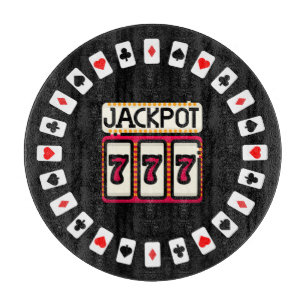 Casino Hit the Jackpot 777 Cutting Board
