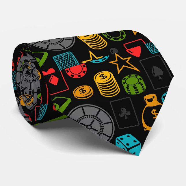 Casino Icons  Tie (Rolled)