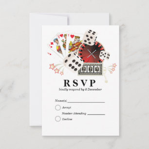 Casino las vegas 3.5" x 5" Response Card