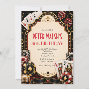 Casino Las Vegas Birthday Invitation