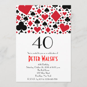 Casino Las Vegas Birthday Invitation