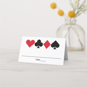 Casino Las Vegas Birthday Personalised Place Card