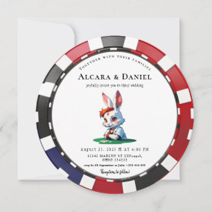 Casino Las Vegas Poker wedding Invitation