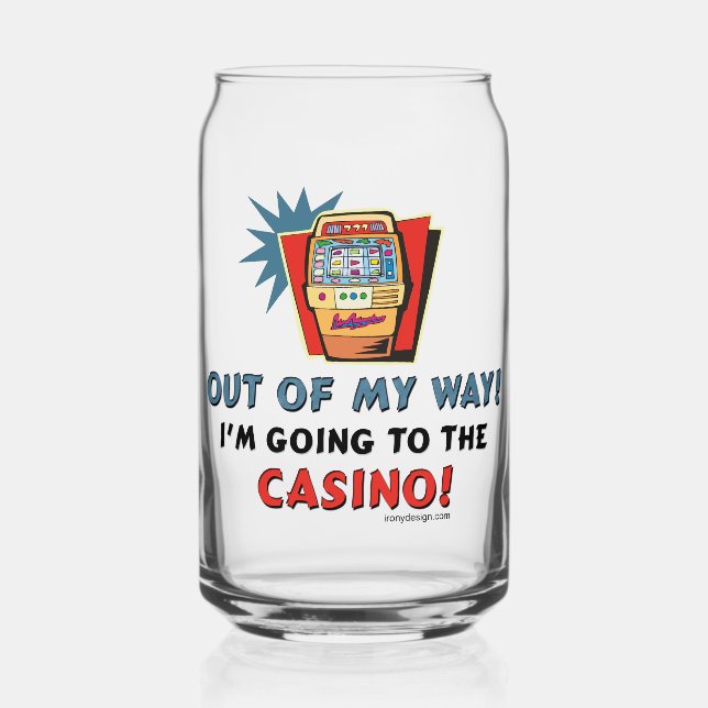 Casino Lovers Can Glass (Front)