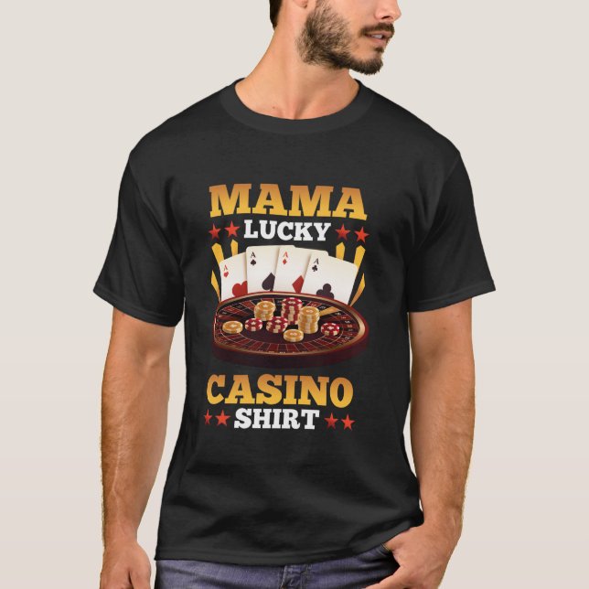 Casino Mama Lucky Casino Shirt Matching Family Par (Front)