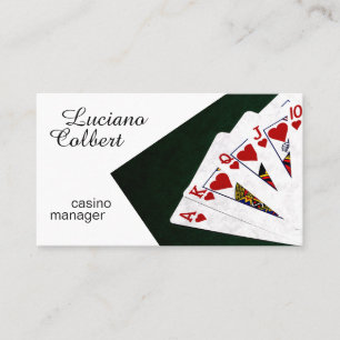 Casino manager funny customisable business card
