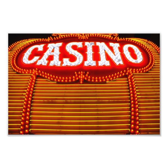 Casino Marquee in Carson City Photo Print (Front)