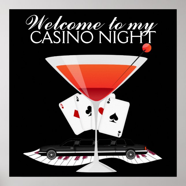 Casino Night Cocktail Poster - SRF (Front)