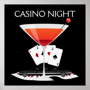 Casino Night Cocktail Poster - SRF
