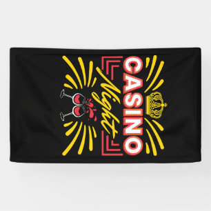 Casino Night Gambling Party Banner