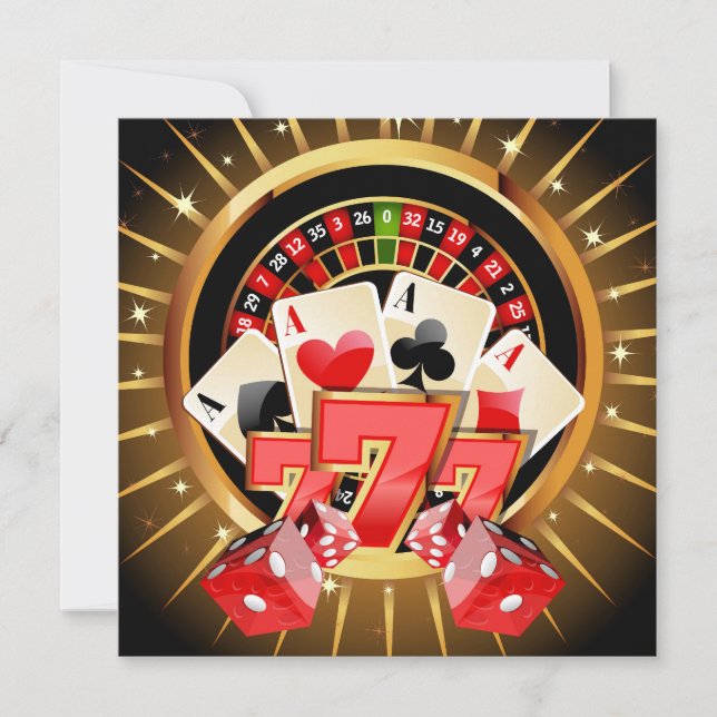 Casino Night Invitation (Front)