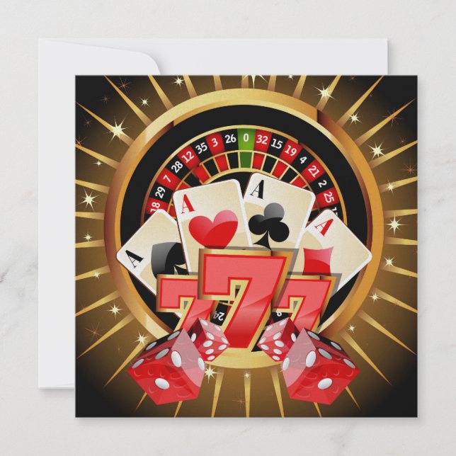 Casino Night Invitation (Front)