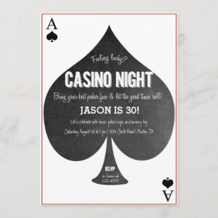 Casino Night Invitation