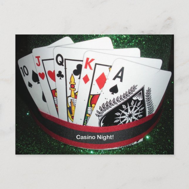 Casino Night Party Card (Front)
