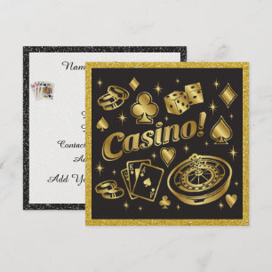 Casino Night Party Invitation