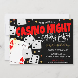 Casino Night Party Invitation