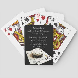Casino Night Playing card invitations