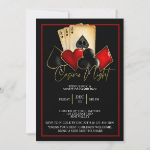 CASINO NIGHT, POKER NIGHT, GAMBLE, CARDS DICE
