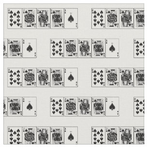 Casino Night Poker Royal Straight Flush Spades Fabric