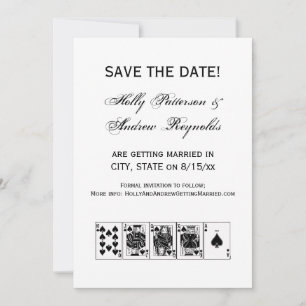 Casino Night Poker Royal Straight Flush Spades Invitation