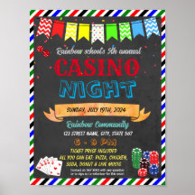 Casino night school event template