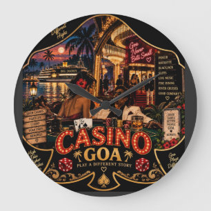Casino Nights – Goa Large Clock