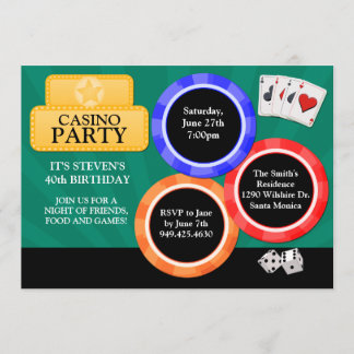 Casino Party Invitation