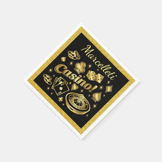 Casino Party Napkins Party Goods (Corner)