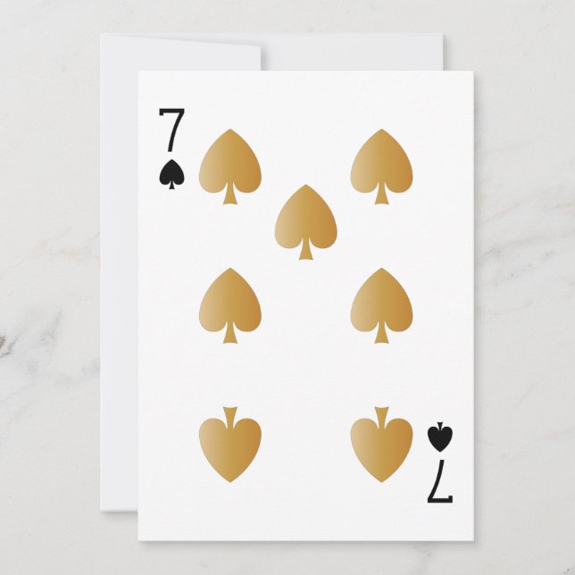 Casino Party Playing Card 7 (Front)