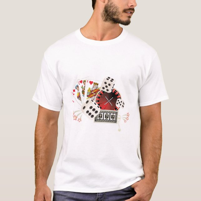 Casino Party, vintage poker T-Shirt (Front)