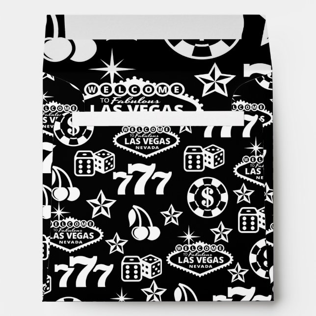 Casino Pattern Envelope (Back (Bottom))