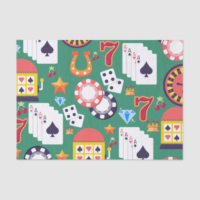 Casino Pattern Tissue Paper (Front)