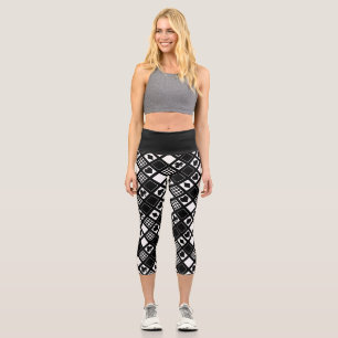 Casino playing cards suits hearts crosses clubs sp capri leggings