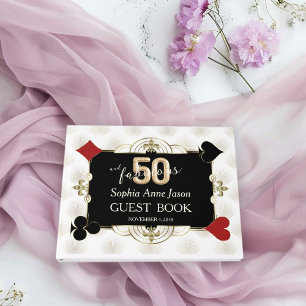 Casino Poker 3D 50 and Fabulous Birthday Party Guest Book
