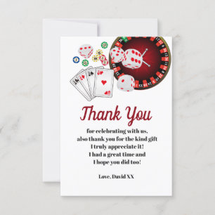 casino, poker, adult, thank you card
