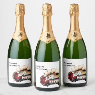 casino, poker, adult, wine, wine label, sticker
