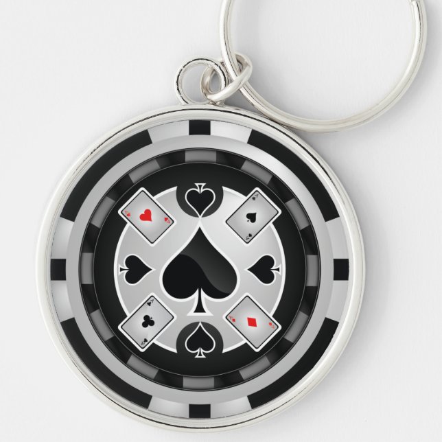Casino Poker Chip Keychain (Front)