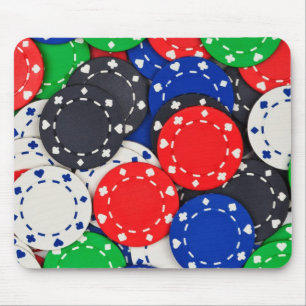 Casino poker chips mouse mat