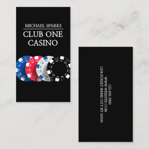 Casino, Poker, Dealer, Entertainment, Magician Business Card