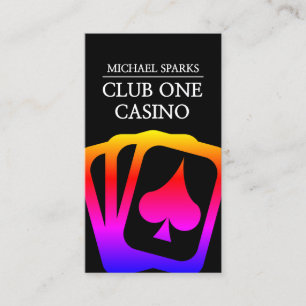Casino, Poker, Dealer, Entertainment, Magician Business Card