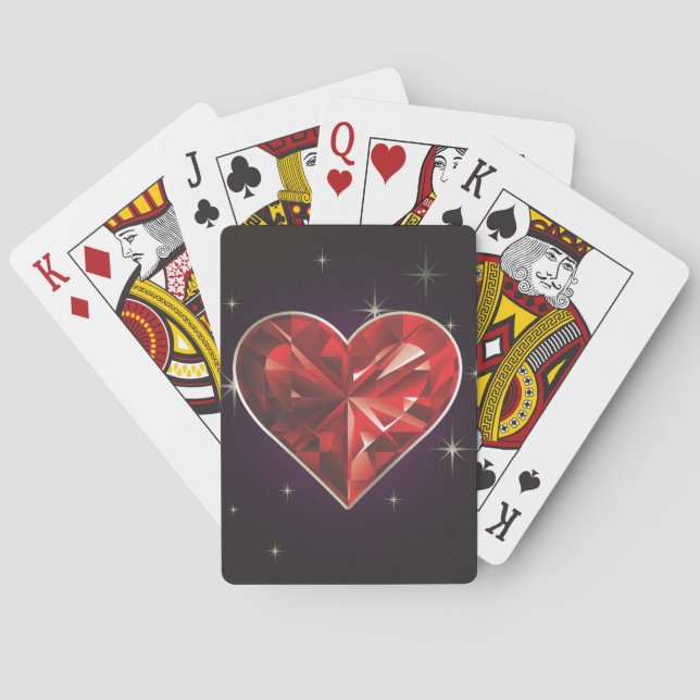 Casino Poker Hearts Bicycle® Play Playing Cards (Back)