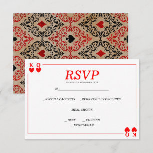 Casino Poker   Vegas Playing Cards Response Card
