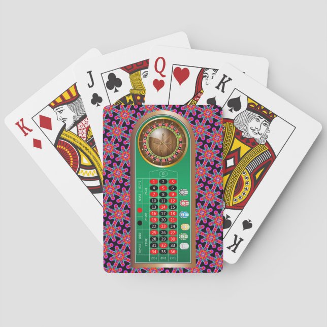 Casino Quality Euro Roulette Deck of Playing Cards (Back)