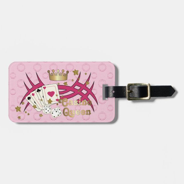Casino Queen - Customise Luggage Tag (Front Horizontal)