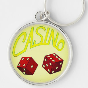 Casino Roll the Dice Key Ring