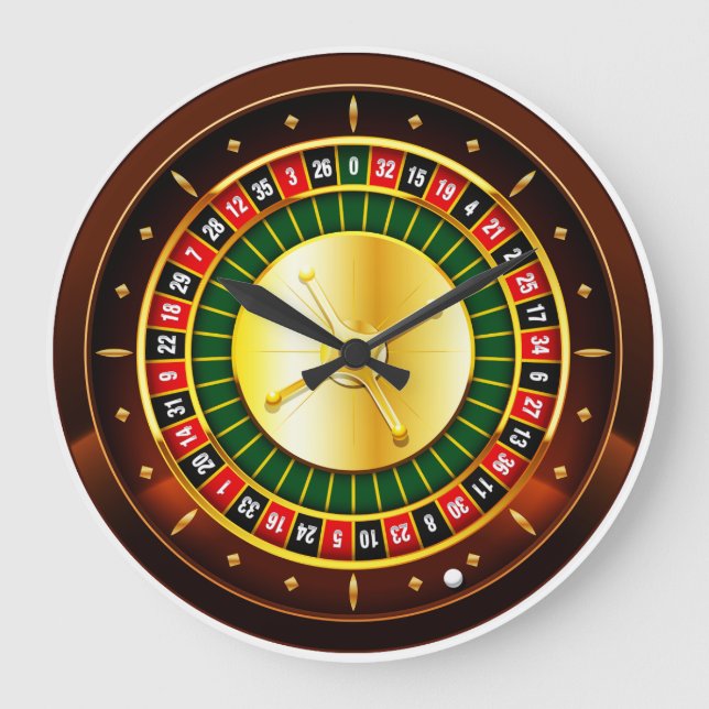 Casino Roulette Large Clock (Front)