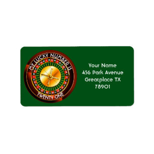 Casino Roulette Wheel With Your Lucky Number Label
