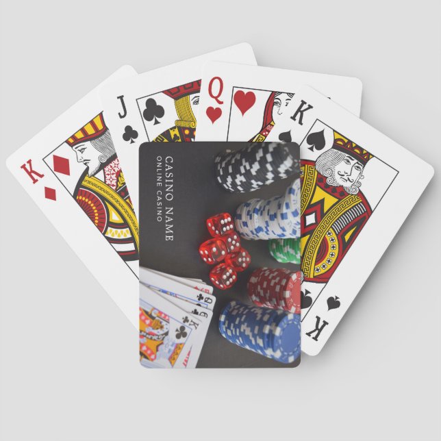 Casino Scene, Online Casino, Gaming Industry Playing Cards (Back)